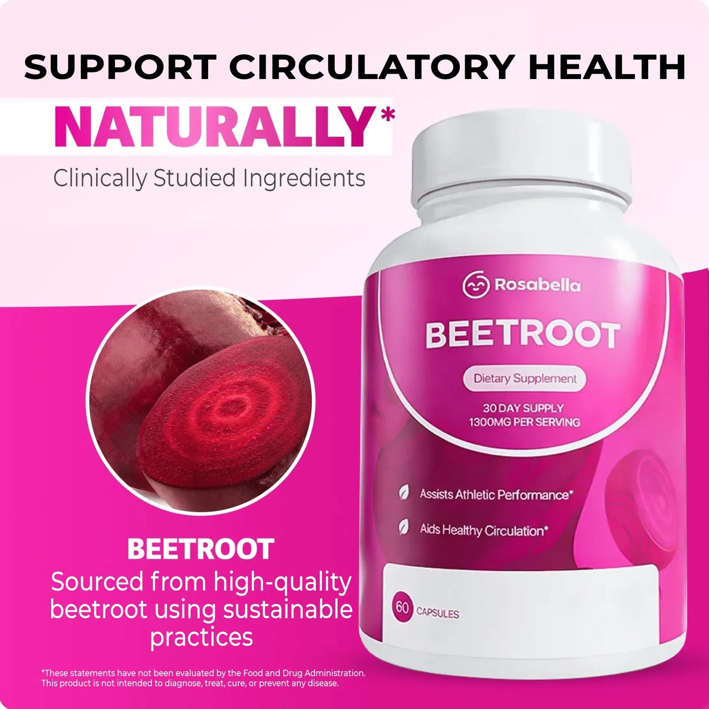 Beetroot Powder Aids Healthy Circulation & Vitality*
